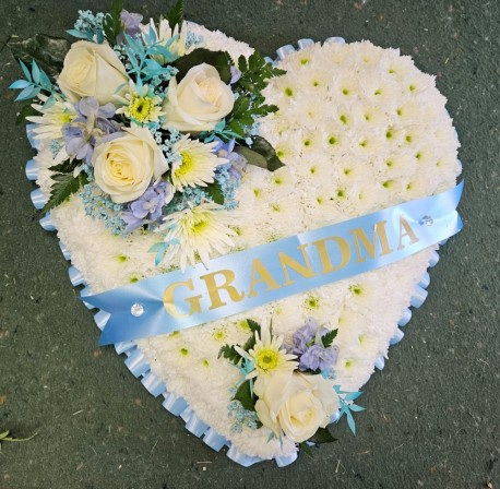 Personalised Blue Heart Tribute